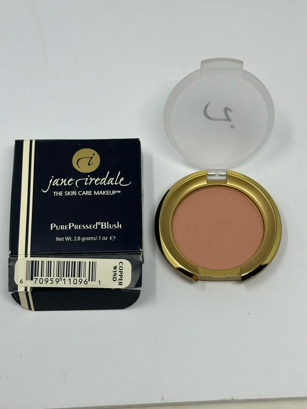 NEW!! JANE IREDALE PUREPRESSED PURE PRESSED BLUSH Copper Wind .1 OZ C6